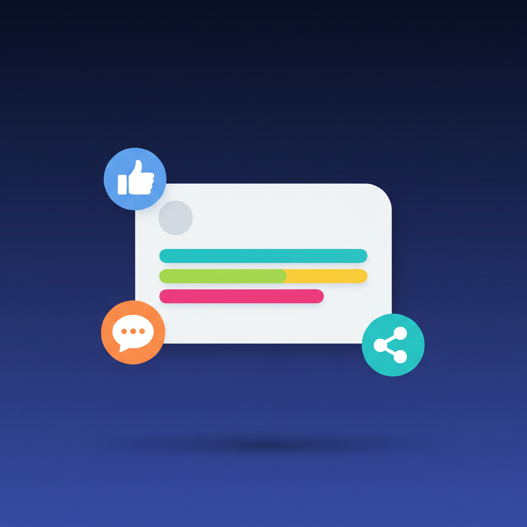 Analytics dashboard showing engagement metrics and data visualization